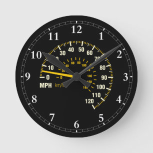 Cool speedometer wall clock runde wanduhr