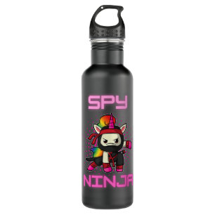 Cool Spy Gaming Ninja Gamer Unicorn Ninja Boy Girl Edelstahlflasche