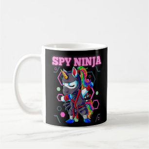 Cool Spy Gaming Ninja Gamer Unicorn Ninja Boy Girl Kaffeetasse