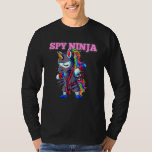 Cool Spy Gaming Ninjas Unicorn Gamer Boy Girl Kind T-Shirt