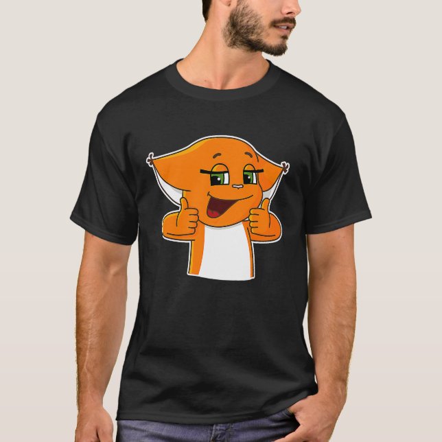 Cool Squirrel Holding Thumbs Up T-Shirt (Vorderseite)