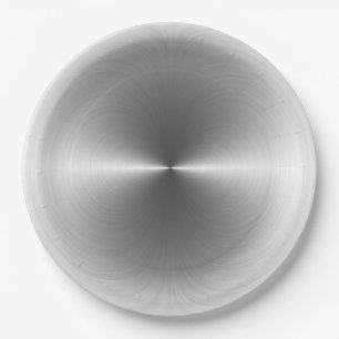 Cool Stainless Steel Metal #105 Pappteller