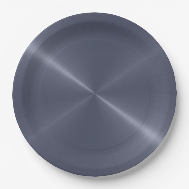 Cool Stainless Steel Metal #10 Pappteller (Vorderseite)