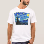 Cool Starry Night Vincent Van Gogh Gemälde T-Shirt<br><div class="desc">Starry Night by Vincent Van Gogh Gemälde cooles altes Meisterwerk kunstvoll retored impressionismus schmerzen malen lebendige gesättigte Farbe schöne schöne schöne schöne hohe Qualität Landschaft Landschaft Art Post Dekoration</div>