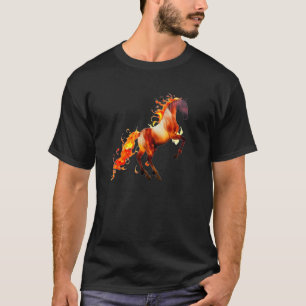 Cool stehendes brennendes Pferd für hübsche Pferde T-Shirt