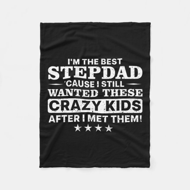 Cool Stepdad für Männer Vater Step Vater Parenthot Fleecedecke (Vorderseite)
