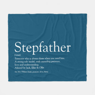 Cool Stepfather, Stepdad Definition Modernes Blau Fleecedecke