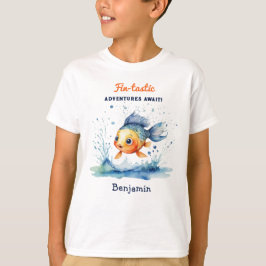 Cool Stilvoll Jumping Fish Personalisiert T-Shirt