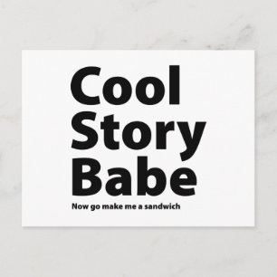 Cool Story Babe Postkarte