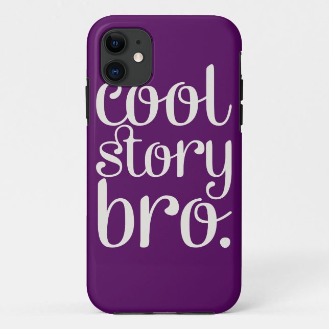 Cool Story Bro Lila Case-Mate iPhone Hülle (Rückseite)