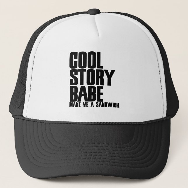 Cool Story Bro Parody Truckerkappe (Vorderseite)