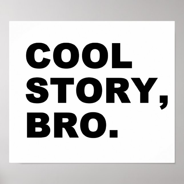 Cool Story Bro Poster (Vorne)