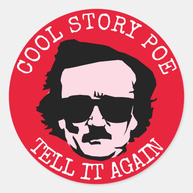 Cool Story Poe Runder Aufkleber (Vorderseite)