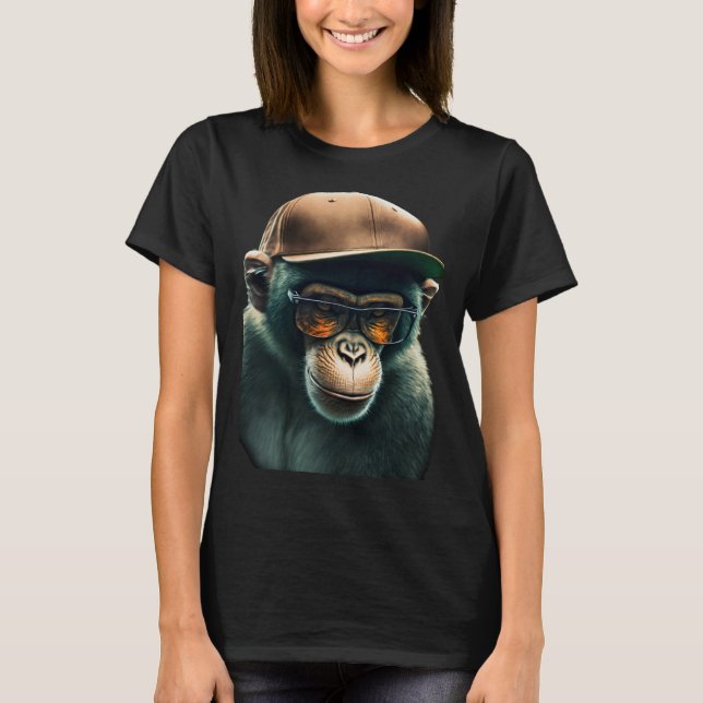 Cool Street Wear Chimp T-Shirt (Vorderseite)