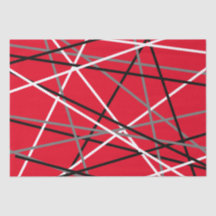 Cool Strickgitarre Rot Grau Schwarz