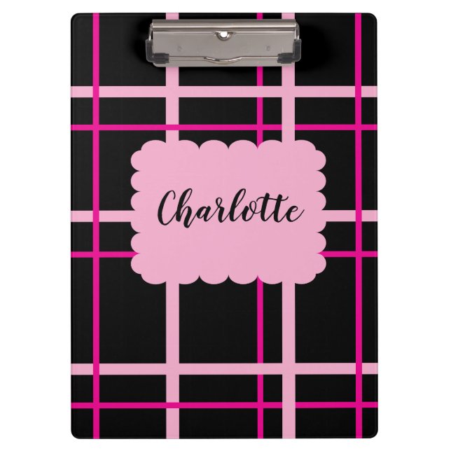 Cool Striped Pattern Klemmbrett (Vorderseite)