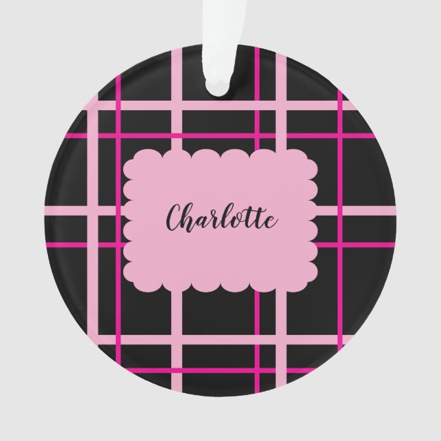 Cool Striped Pattern Ornament (Vorderseite)