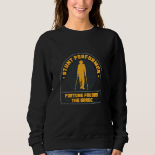 Cool Stunt Performer Fortune liebt den tapferen In Sweatshirt
