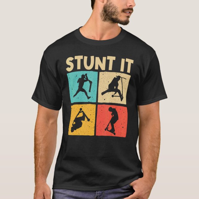 Cool Stunt Scooter For Men Women Scootering Scoote T-Shirt (Vorderseite)