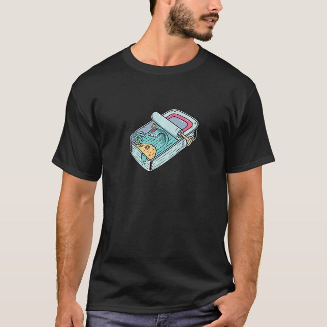 Cool summer beach surfer vacation T-Shirt (Vorderseite)