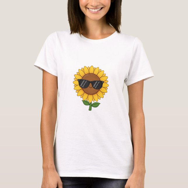 Cool Sunflower Vibes T-Shirt (Vorderseite)