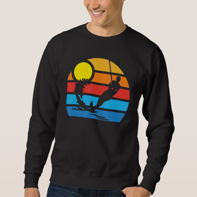 Cool Surface Water Skiing Sport  Skier Men And Wom Sweatshirt (Vorderseite)