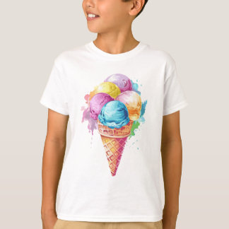 Cool & Sweet Kulfi Ice-Cream Print T-Shirt