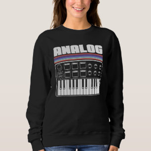 Cool Synthesizer Analog Acid Machine Nerd Synth 80 Sweatshirt