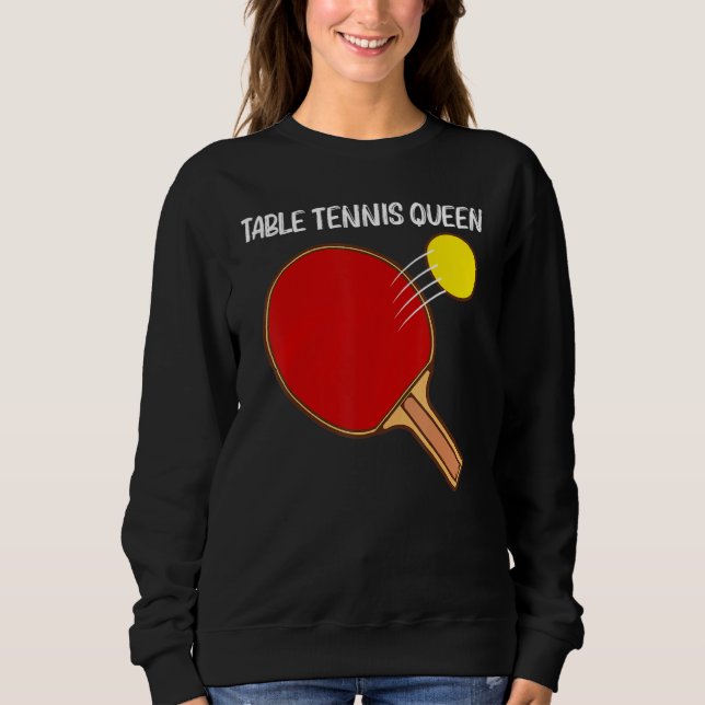 Cool Table Tennis For Women Girls Ping Pong Sport  Sweatshirt (Vorderseite)