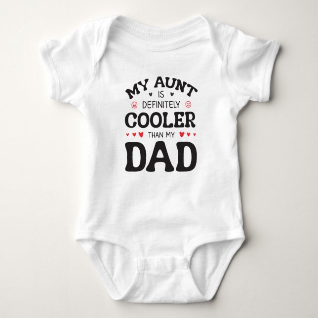 Cool Tante Funny Family Baby Strampler (Vorderseite)