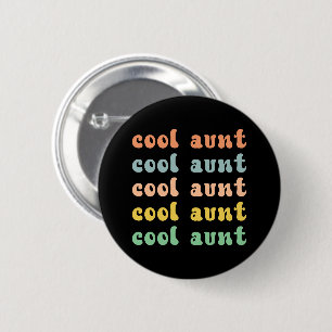 Cool Tante Modernes Retro Niedliche Geschenke für  Button