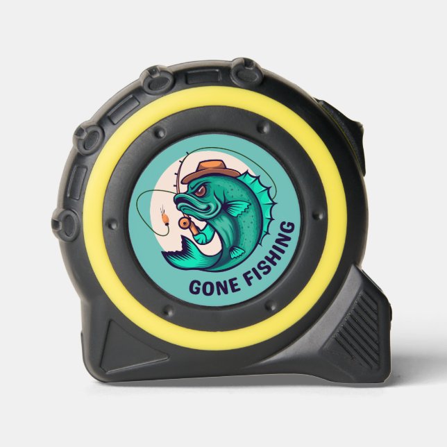 Cool! Tape Measure - Gone Fishing - Jumping Fish Maßband (Vorderseite)