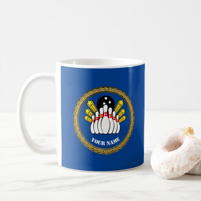 COOL! Tasse-Bowling - Benutzerdefinierter Bowler - Kaffeetasse (Mit Donut)
