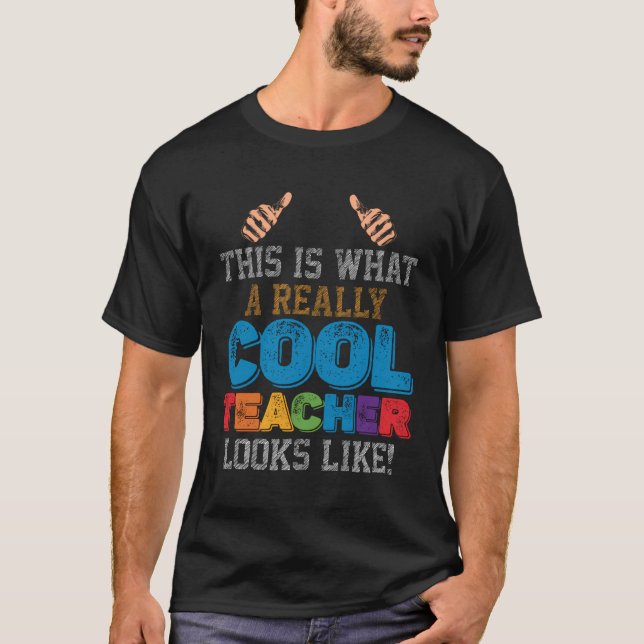 Cool Teacher Lehrer Redewendungen Lehrkräfte T-Shirt (Vorderseite)