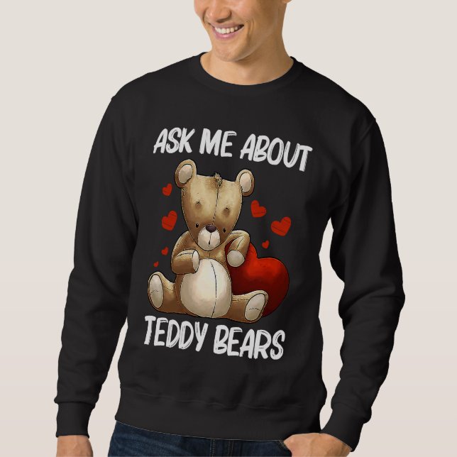 Cool Teddy Bear  for Men Women Plush Stuffed Toy A Sweatshirt (Vorderseite)
