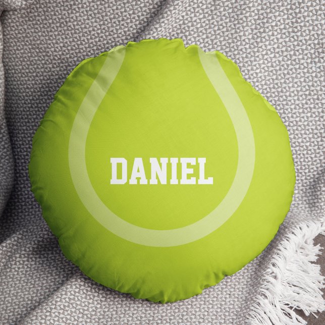 Cool Tennis Ball Rundes Kissen (Von Creator hochgeladen)