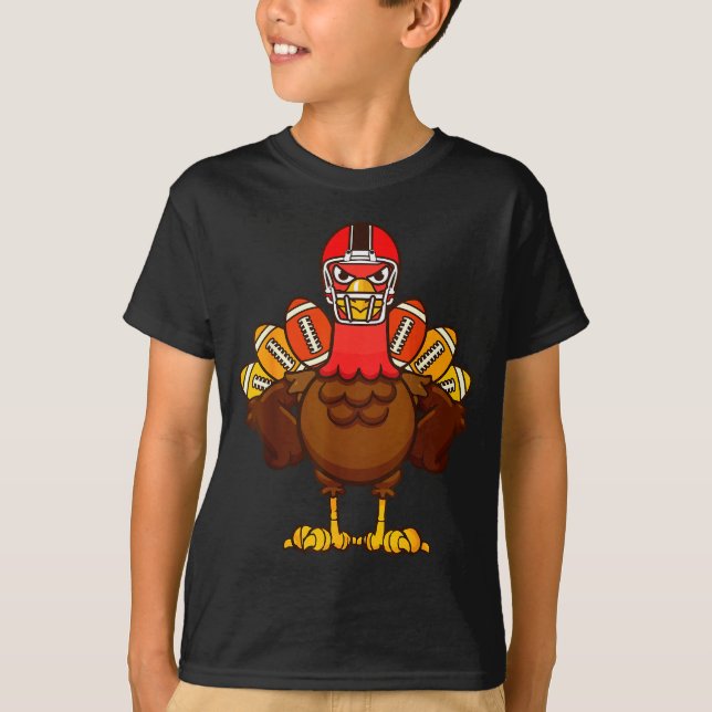 Cool Thanksgiving Football Shirt _ Gobble Player T (Vorderseite)