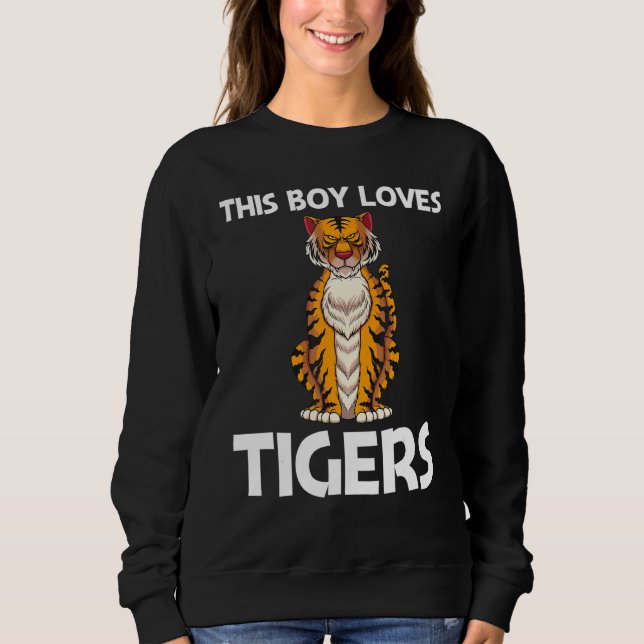 Cool Tiger For Boys Kids Bengal Tiger African Tige Sweatshirt (Vorderseite)