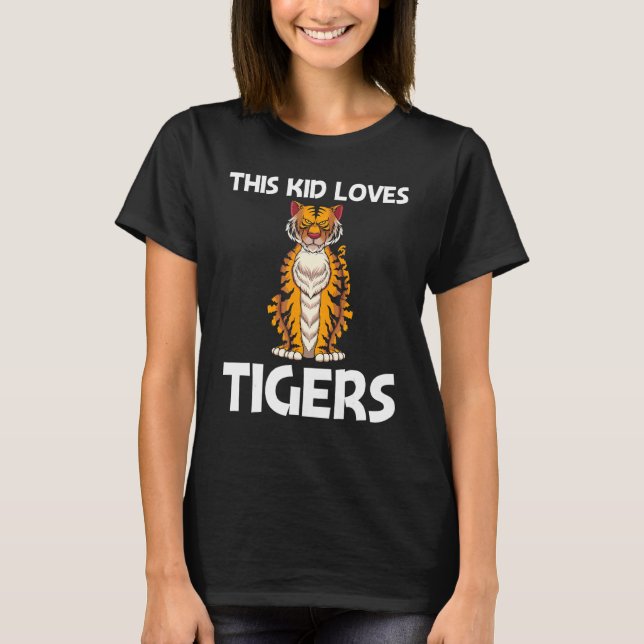 Cool Tiger For Kids Boys Bengal Tiger African Tige T-Shirt (Vorderseite)