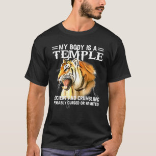 Cool Tiger mein Körper ist ein Tempel antiken und  T-Shirt
