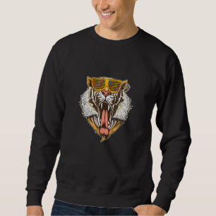Cool Tiger Striped Sonnenbrille Tiger Boy Sweatshirt