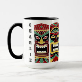 Cool Tiki Totems individuelle Name Tasse