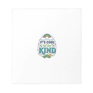 Cool To Be Kind Regenbogen-Raupe-Shirt-Design_1 Notizblock