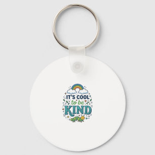 Cool To Be Kind Regenbogen-Raupe-Shirt-Design_1 Schlüsselanhänger