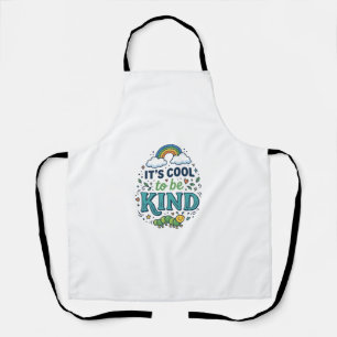 Cool To Be Kind Regenbogen Raupe Shirt Design_1 Schürze