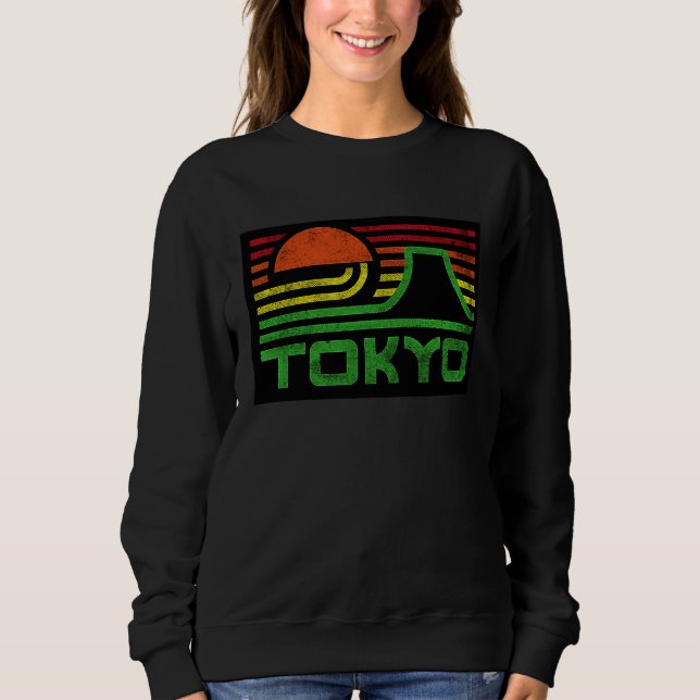 Cool Tokyo Japan Outfit Illustration Graphic Cool  Sweatshirt (Vorderseite)