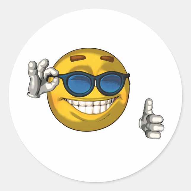 Cool - Ton Runder Aufkleber (Vorderseite)