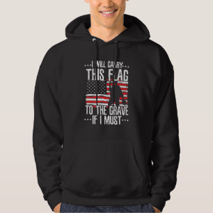Cool trägt diese Fahne in die Geschichte meines Pa Hoodie