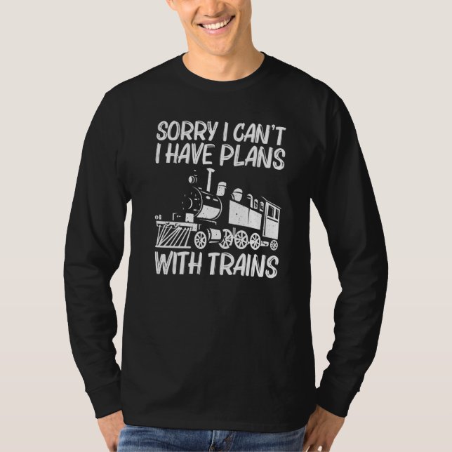 Cool Train For Men Women Train Locomotive Railroad T-Shirt (Vorderseite)