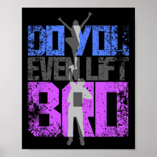 Cool, trainierst du überhaupt, Bro Cheerleading, G Poster